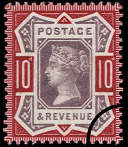 Victoria: 10d Purple & Red (Jubilee)