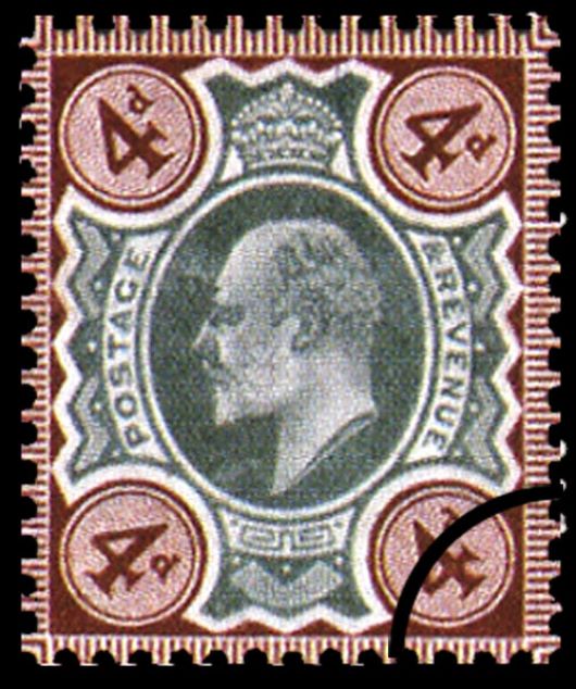 Edward VII: 4d Green & Brown