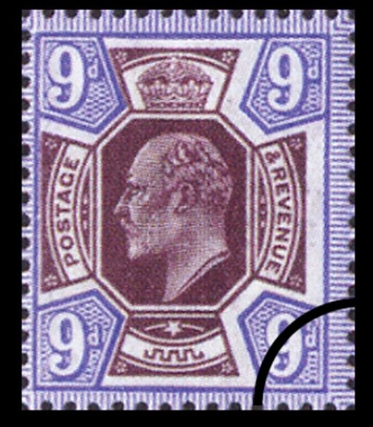 Edward VII: 9d Purple & Blue