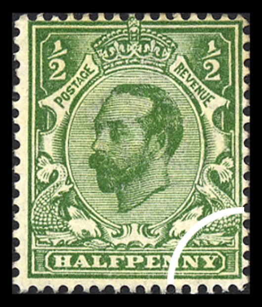 George V: 1/2d Green & 1d Red