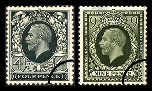 KGV: Photogravure: 4d & 9d Stamp(s)