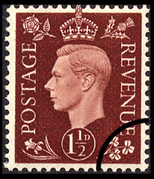 KGVI: 1 1/2d Red-brown Stamp(s)