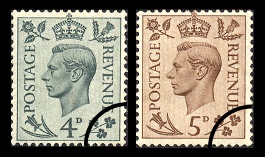 George VI: 4d & 5d