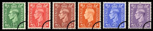 George VI: Definitives Pale Colours