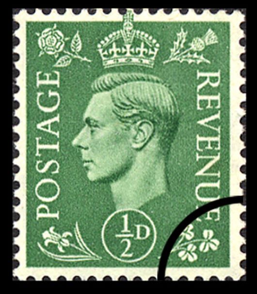 George VI: 1/2d Pale Green