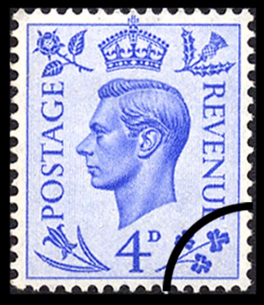 George VI: 4d Light Ultramarine