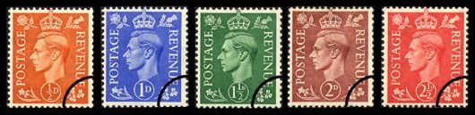 George VI: Definitives Colour Change