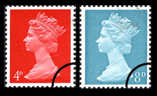 Machins: 4d & 8d Change of Colours Stamp(s)