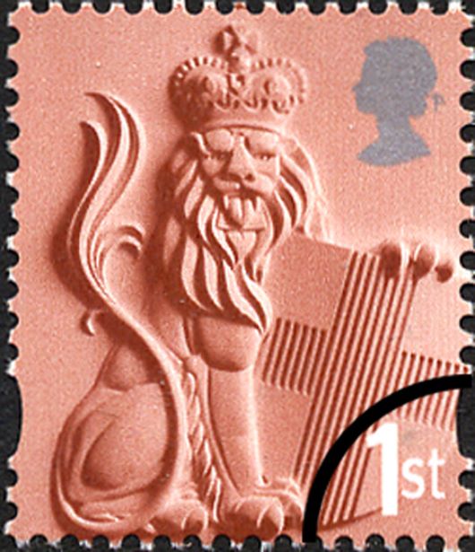 England 1st Crowned Lion Shield Stamp s BFDC