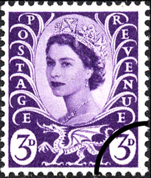 Wales 3d Lilac Stamp(s)