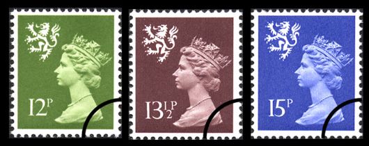 Scotland 12p, 13 1/2p, 15p Stamp(s)