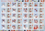Christmas Robins
This Royal Mail stamp sheet has 20 First Class Robins -   See the new Smilers 
Album